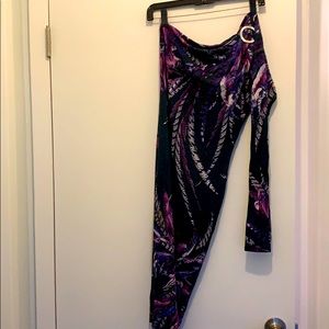 Cavalli Asymmetrical Midi Dress